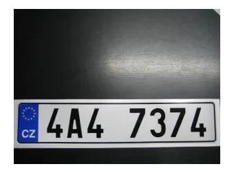 SPZ s EU reflexní (odrazkový) podklad (12 - zelená) SAMOLEPKA NA AUTO, NÁLEPKA, FÓLIE, POLEP, TUNING, VLASTNÍ TEXT, TISK, AUTOSAMOLEPKY.cz, POLEPY, OBRÁZEK, LOGO, 3D STICKERS