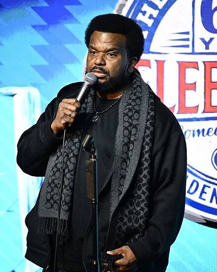 Craig Robinson performing stand-up comedy.