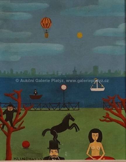 Josef Hlinomaz / Sen muže v cylindru - detail aukce « Aukce « Aukční Galerie Platýz