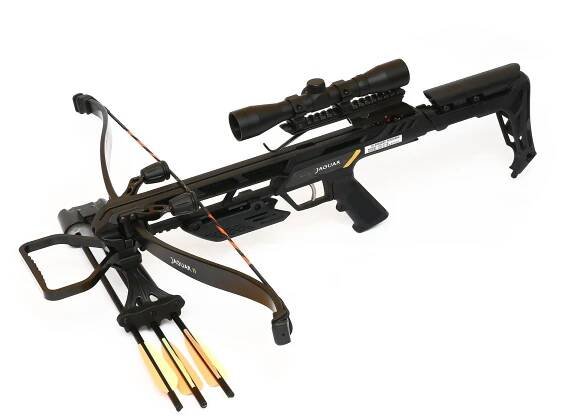 Ek ARCHERY JAGUAR 2 PRO Black reflexní kuše 175 lbs s puškohledem (KR 7)