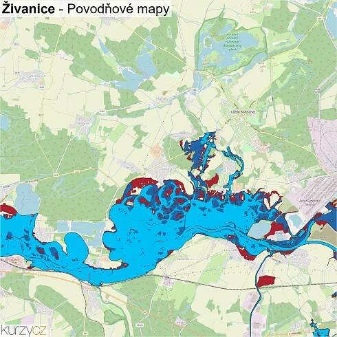 Živanice - mapy | Kurzy.cz