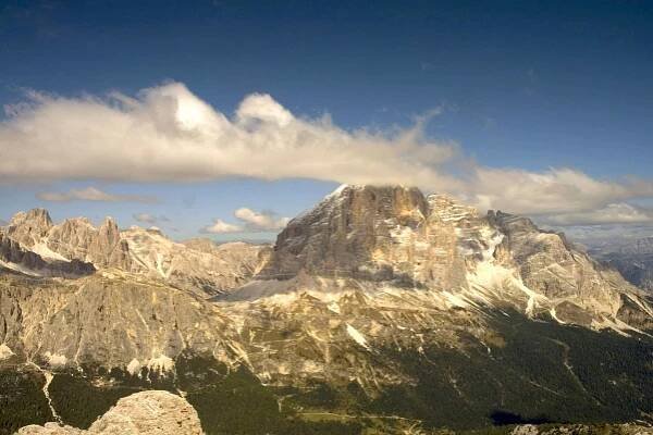 Lehká ferrata na horu Averau v italských Dolomitech
