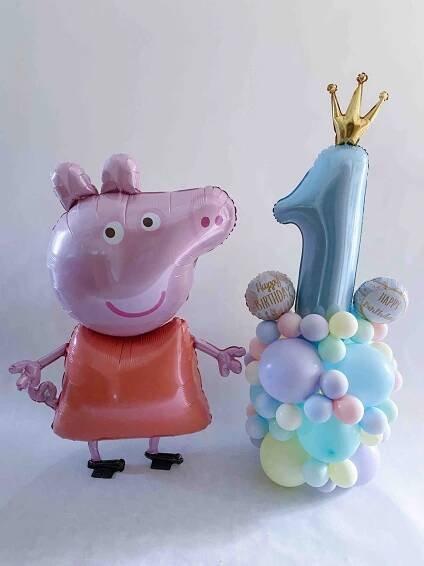 Sada na 1. narozeniny 13 "Prasátko Peppa" - balloonsprague.cz