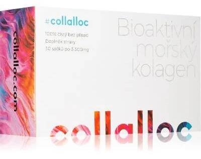 Collalloc Bioaktivní mořský kolagen prášek na přípravu nápoje pro vlasy, nehty a pokožku 30x3,3 g