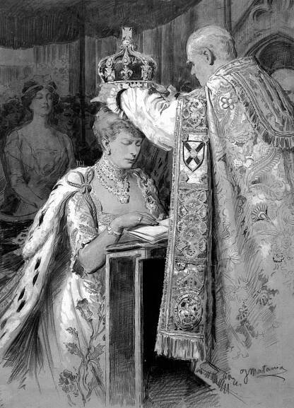 Dynastie: Jiří V. a Marie z Tecku r. 1911