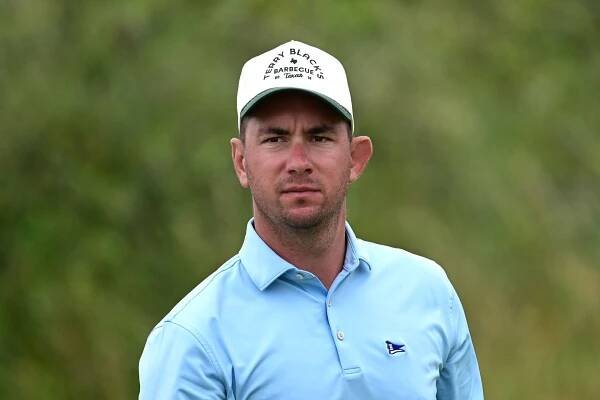 Lucas Herbert looks on during Open Championship Final Qualifying at West Lancashire Golf Club in 2025