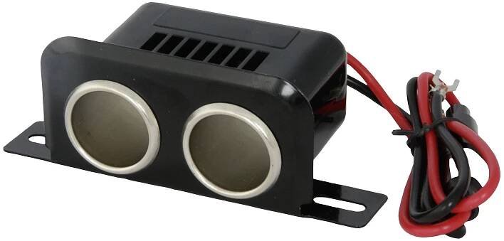 HP Autozubehör Dvojitá zásuvka Proudová zatížitelnost (max.)=10 A Montáž na nebo pod omítku 12/24 V