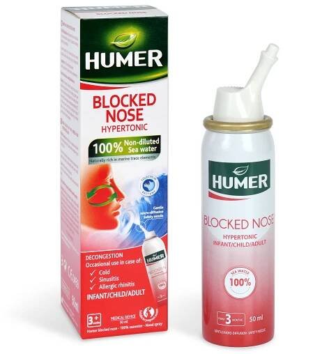 Humer Ucpaný nos 100% mořská voda hypertonic.50ml