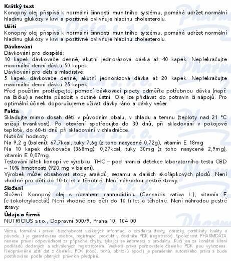 CBD 10% Broad Spectrum olej 10ml - Centrálnílékárna.cz - Vaše internetová lékárna