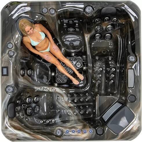 Platinum Spas Barcelona Hot Tub - Infinity Pool Construction