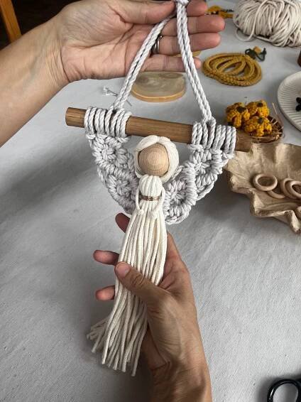 Kurz MACRAMÉ ANDĚL – OBSAZENO – Macramé by Meela