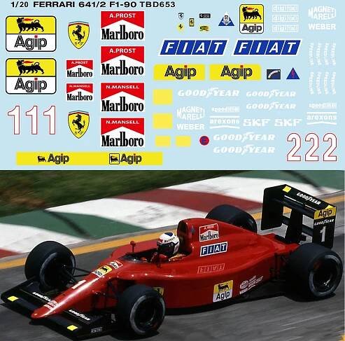 1/20 Decals Marlboro West John Player Special McLaren Senna Decal MP