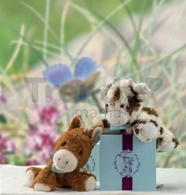 Plyšové a textilní hračky - Plyšová kravička Milky Les Amis-Vache Kaloo 25 cm v dárkovém balení pro nejmenší_1