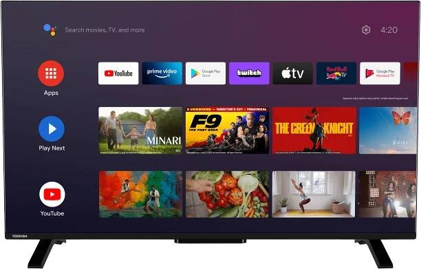 TOSHIBA 43" 4K/Smart Android TV Black 43UA2363DG