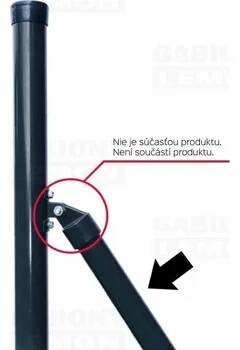 Vzpěra sloupku Ø 38mm ANTRACIT výška 270cm