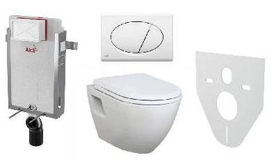 Alcaplast AM115/1000 Renovmodul komplet k zazdění se závěsným WC Creavit TERRA TP325 + bidet 2v1