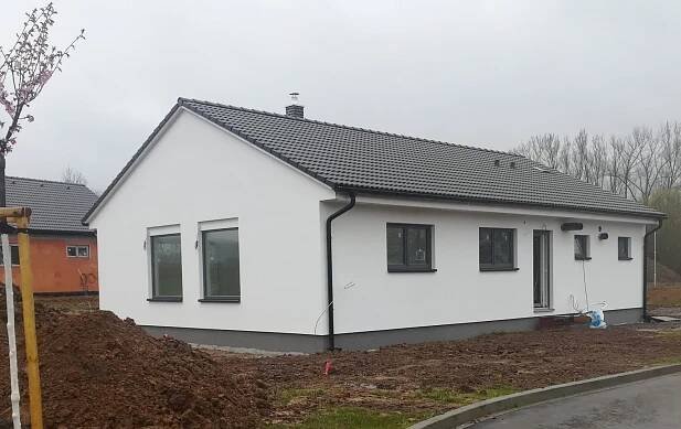 V poslední době si velkou pozornost získali menší obdélníkové bungalovy navržené nejčastěji s bílou fasádou a tmavou střechou