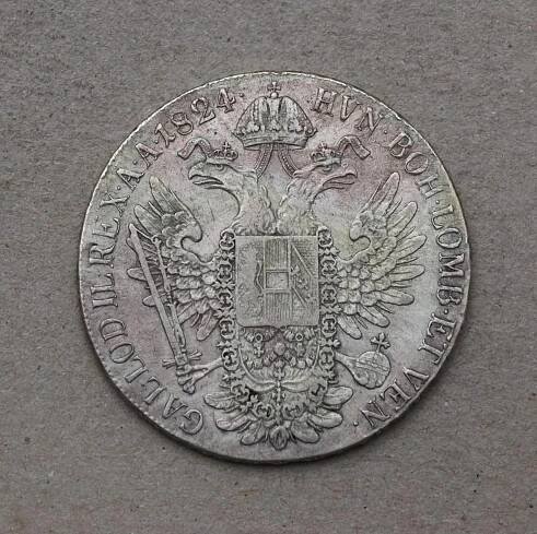 Stříbrný konvenční Tolar 1824 A - František I.(II.)