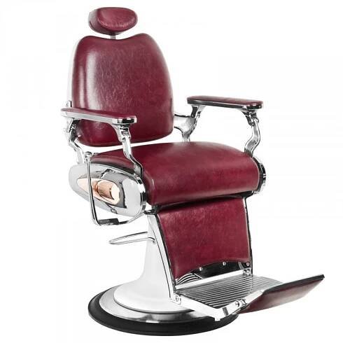 Barbers křeslo MOTO STYLE bordó