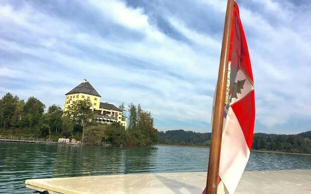 The emerald water of the Fuschlsee lake