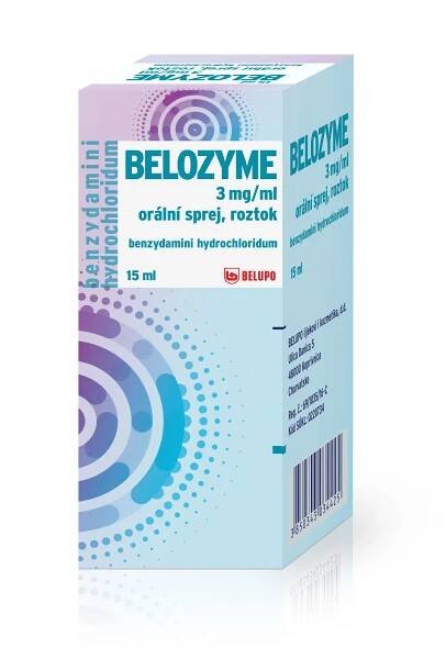Belozyme 3 mg/ml orální sprej 15 ml