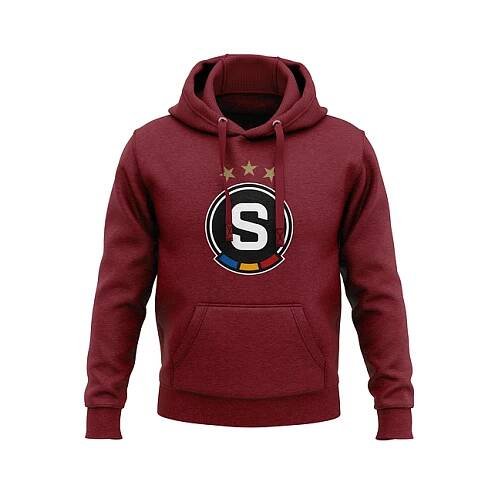 Mikina Sparta classic rudá unisex - AC Sparta Praha