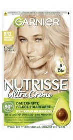 Garnier Nutrisse Ultra Creme Haarfarbe 9.12 Sehr Helles Perlblond, 1 Stk