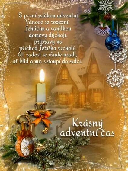 Grafika: Adventní přání animace