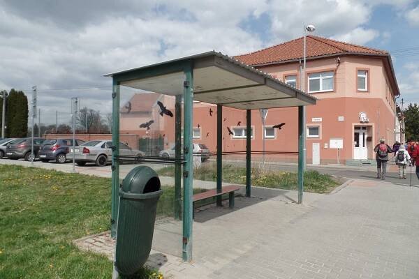 Fotografie - Prostějov, Vrahovice, Hanačka - zastávka autobusu - 18.04.2022