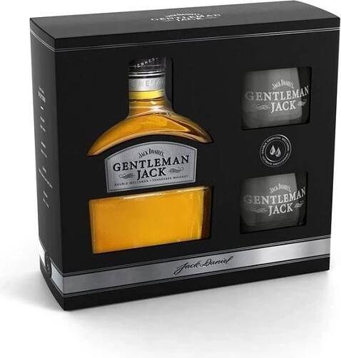Jack Daniel's Gentleman Jack 40% 0,7 l (dárkové balení 2 sklenice)