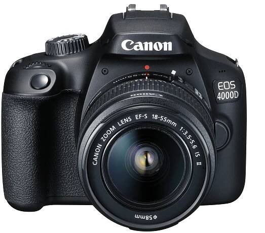 Canon EOS 2000D Kit 18-55 mm DC III digitální zrcadlovka EF-S 18-55 mm IS III 24.1 Megapixel černá optický hledáček, s vestavěným bleskem, Wi-Fi, Full HD