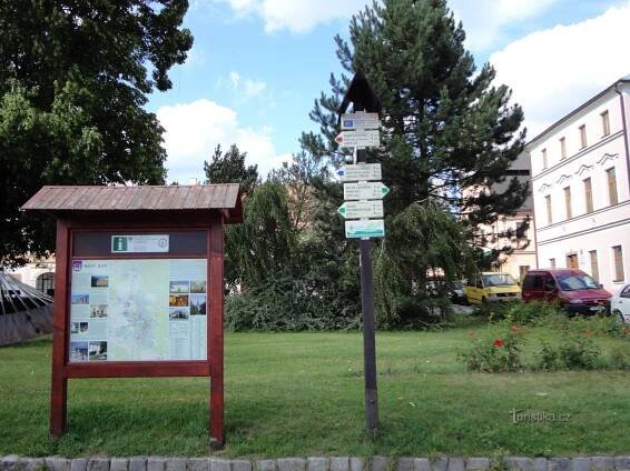 turistické rozcestí Nový Bor... - Rozcestí
