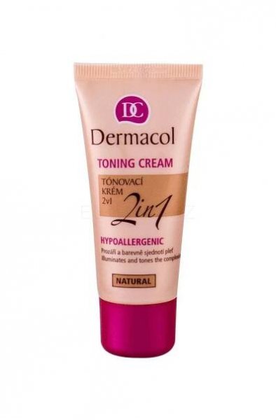 Dermacol Toning Cream 2v1 tónovací krém Natural 30 ml
