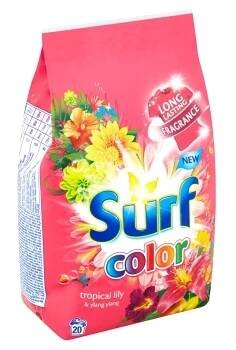 SURF Color prací prášek Tropical Lily&Ylang Ylang 20 pracích dávek (Prací prášky)
