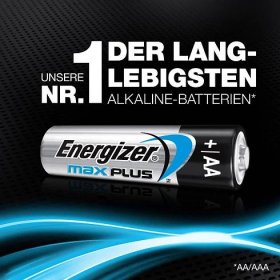 Energizer Max Plus tužková baterie AA alkalicko-manganová 1.5 V 4 ks : Půhy.cz