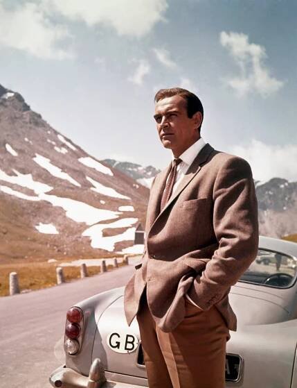 Sean Connery ve filmu Goldfinger, 1964