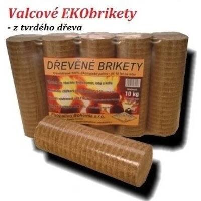 EKObrikety dřevěné z tvrdého dřeva VÁLCOVÉ 1000kg