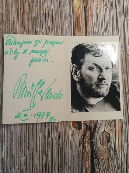 Vlado MULLER - originální AUTOGRAM (O Statečném kováři...)