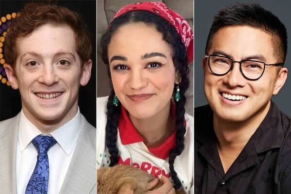 Ethan Slater, Marissa Bode, Bowen Yang