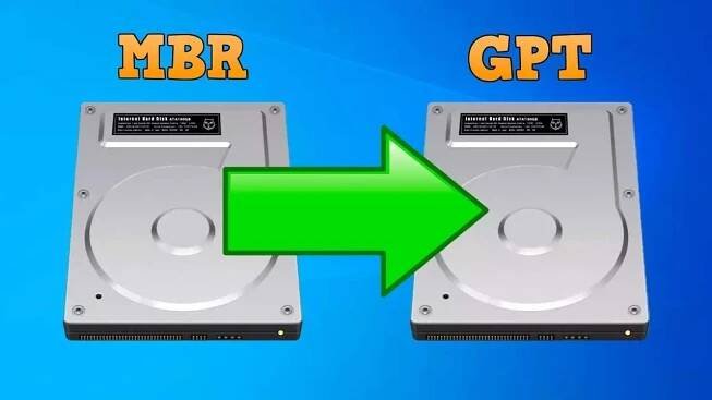 Převeďte MBR disk na GPT ve Windows