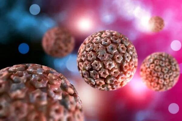 Infekční onemocnění herpes simplex virus buňky konceptuální 3D ilustrace — Stock obrázek