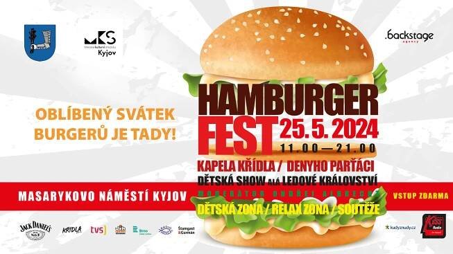 Hamburgerfest Kyjov – sobota 25. května 2024 - Food Festivaly
