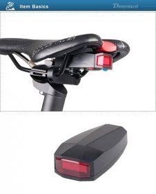 Bicycle Rear Light + Anti-theft Alarm USB Charge Wireless Remote Control LED Tail Lamp Bike Finder Lantern Horn Siren Warning A6