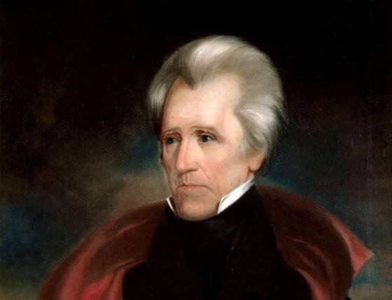 Portrait of Andrew Jackson, Seventh President of the United States. 