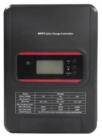 Regulátor solárního nabíjení MPPT 12-48V/60A IP32