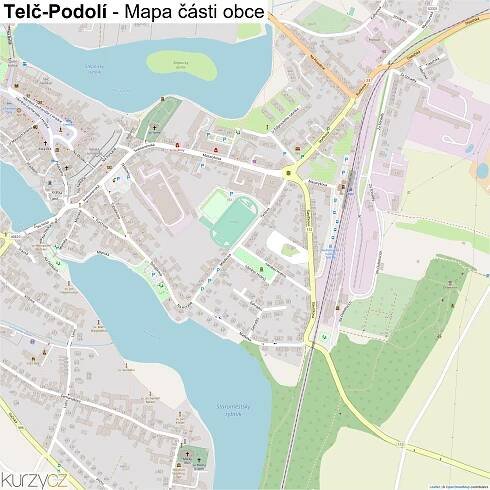 Telč-Podolí - mapy | Kurzy.cz