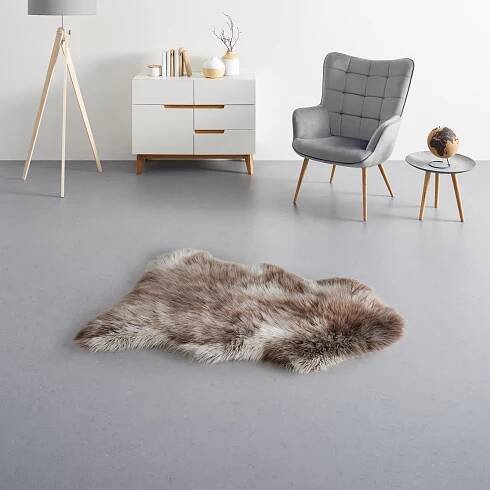 UMĚLÁ KOŽEŠINA Andrei, 90/110cm - hnědá, Moderní, kožešina (90/110cm) - Modern Living