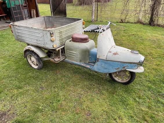 ČZ 175/505.01 1963 Rikša něco jako ČZ 501 502 Prase skůtr AM - Auto-moto