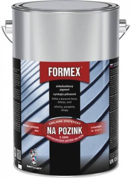 Formex S2003 základ na pozink základní barva na kov, 0600 šedozelený, 4 l