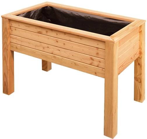 Vyvýšený záhon Rhombus modřínové dřevo; 100 × 58 × 75 cm